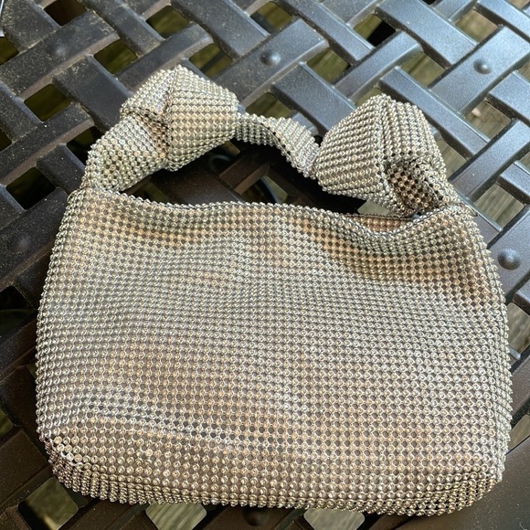 Silver Rhinestone Mini Bag - Picture 2 of 11